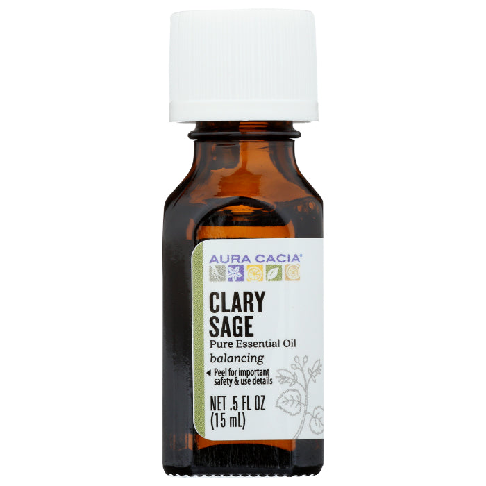 Aura Cacia – Essential Oil Clary Sage, 0.5 oz (Pack of 1)