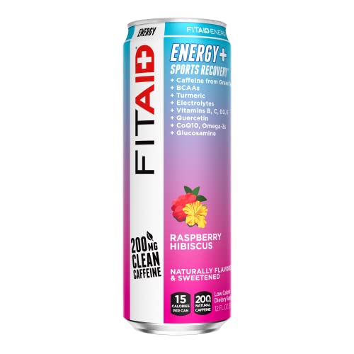 Lifeaid Beverage – FitAid Energy Raspberry RTD, 12 Oz – Pack of 12