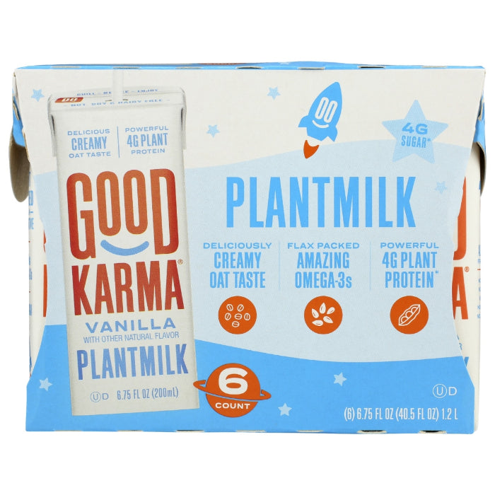 Good Karma – Milk Plant-Based Vanilla 6 PacK, 40.05 Floz (Pack of 3)