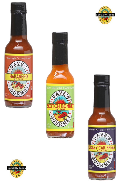 Dave’s Gourmet Insanity Spicy Three Pack, 3/5oz.