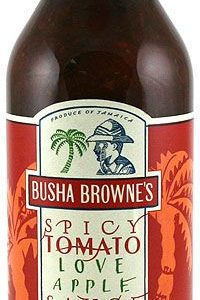 Busha Browne’s Spicy Tomato Love Apple Sauce with Basil, 12oz.