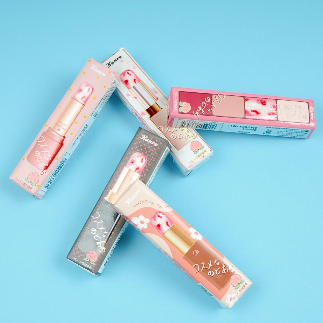 Kanro Cosmetic Lipstick Throat Candy – Strawberry Peach