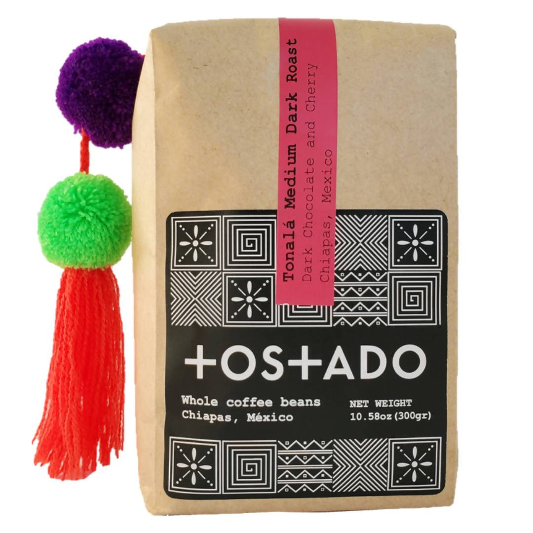 Tostado Tonala Coffee Beans (Medium-Dark Roast) – 10 Bags x 10.58oz