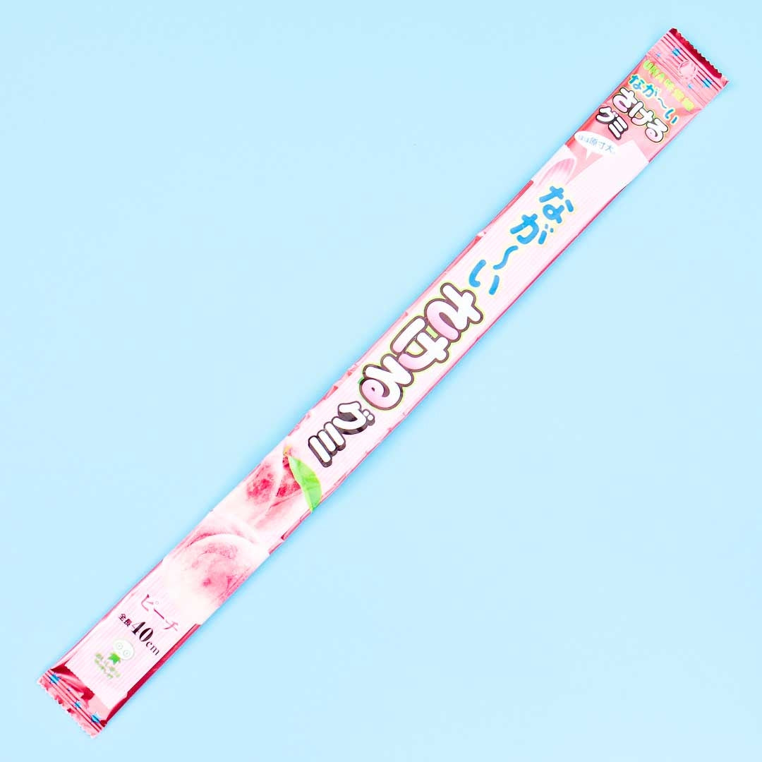UHA Sakeru Split Long Gummy Peeling Candy – Peach