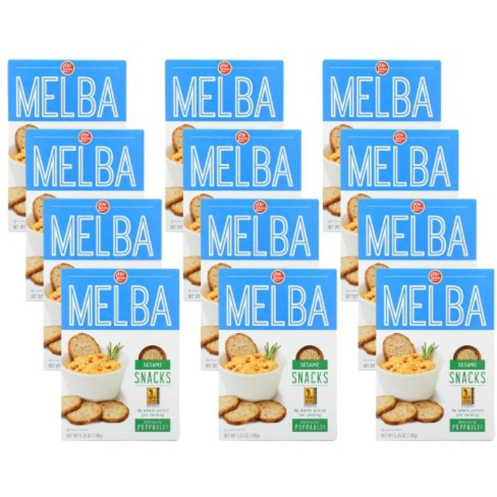 Old London – Melba Snacks Sesame, 5.25 Oz | Pack of 12