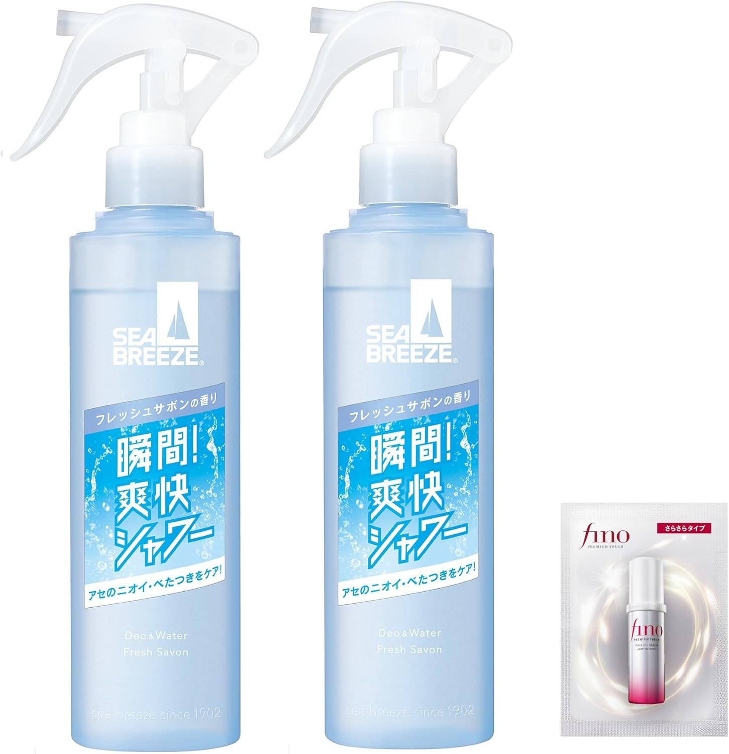 Seabreeze Deo & Water Trigger Mist Fresh Savon Scent 145mL × 2 + Bonus – Made in JAPAN – Tokyo Sakura Mall