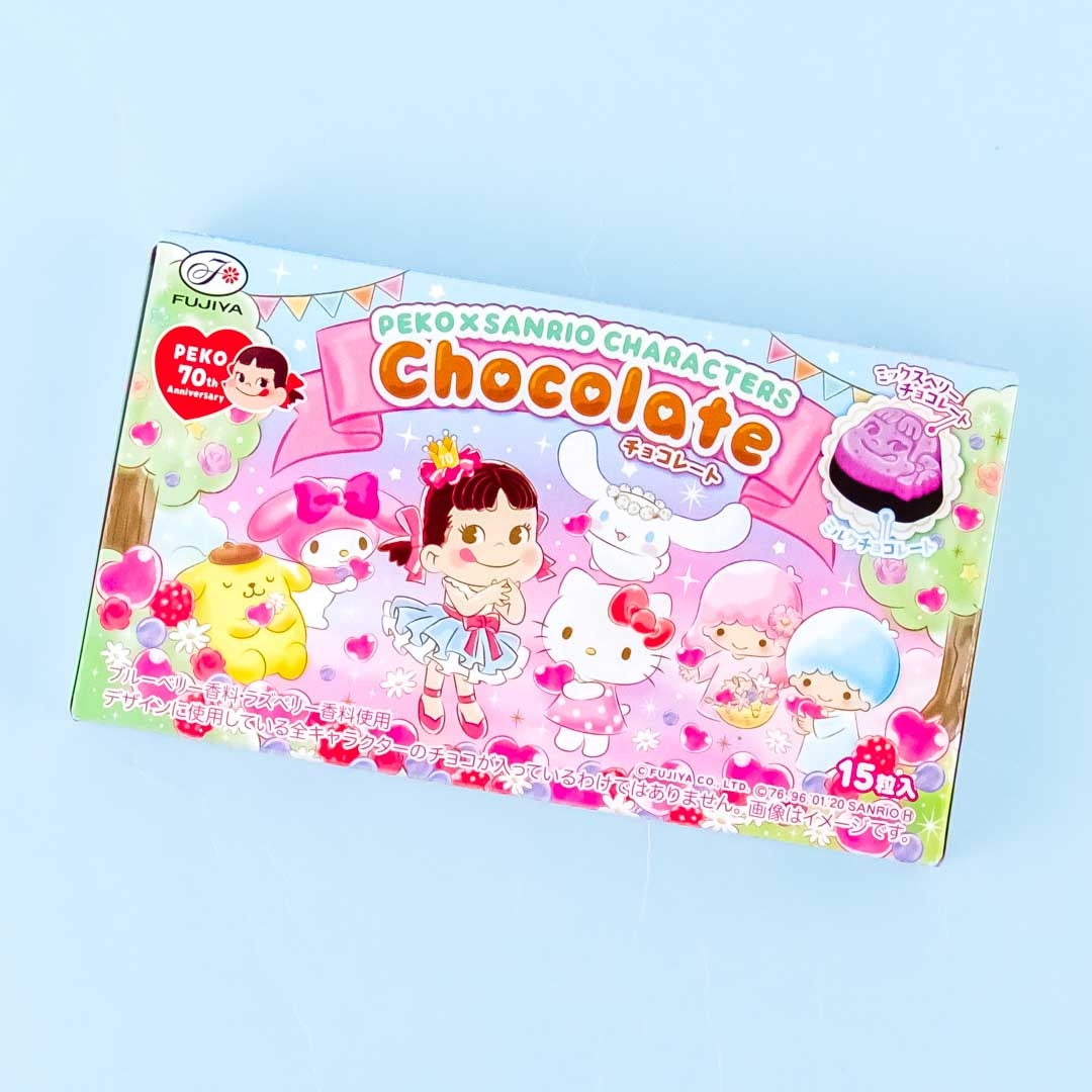 Fujiya Peko-Chan & Sanrio Characters Chocolate – Mixed Berry