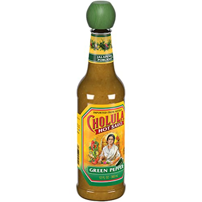 Cholula – Hot Sauce Green Pepper, 12 Oz (Pack Of 12)