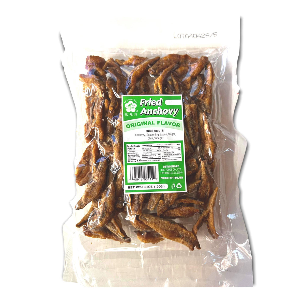Bell & Flower Brand – Cooked Fried Anchovy – 100 G