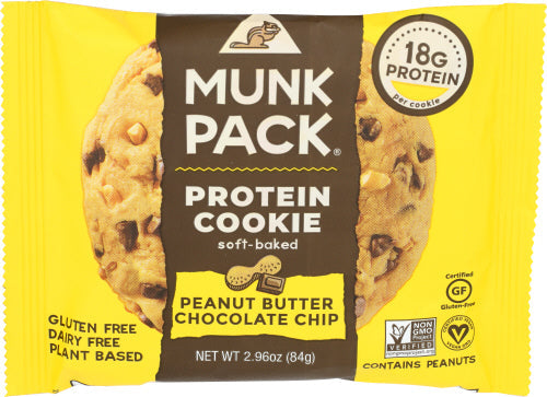 Munk Pack Peanut Butter Chocolate Protein Cookie 2.96 Oz – Pack of 6