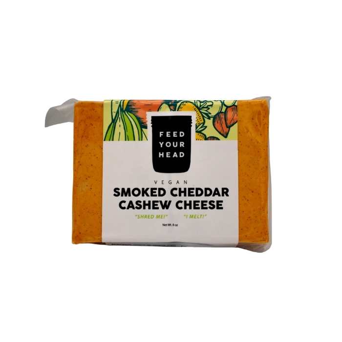Feed Your Head – Vegan Smoked Cheddar Cashew Cheese, 8oz