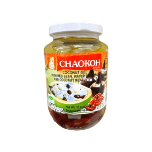 Chaokoh Coconut Gel with Bean, Water Chestnut and Coconut Meat in Syru