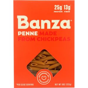 Banza Chickpea Pasta – Pasta Penne Chickpea – 8oz