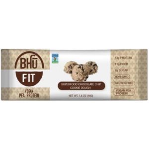Bhu Fit Protein Bar – Chocolate Chip Cookie Dough, 1.6 oz