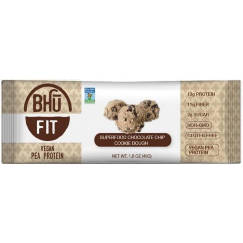 Bhu Fit Protein Bar – Chocolate Chip Cookie Dough, 1.6 oz