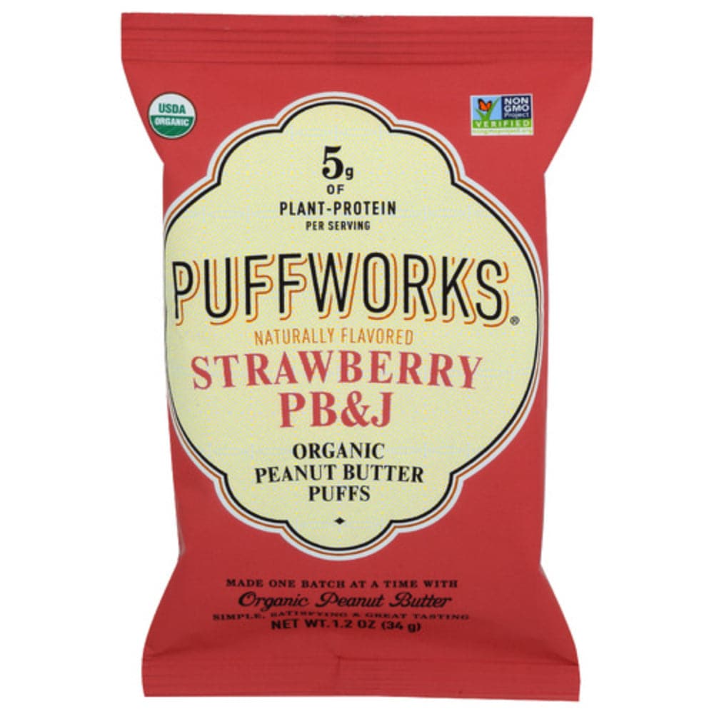 PUFFWORKS – Organic Strawberry PB&J Puffs – 1.2oz