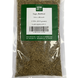 Sage, Rubbed