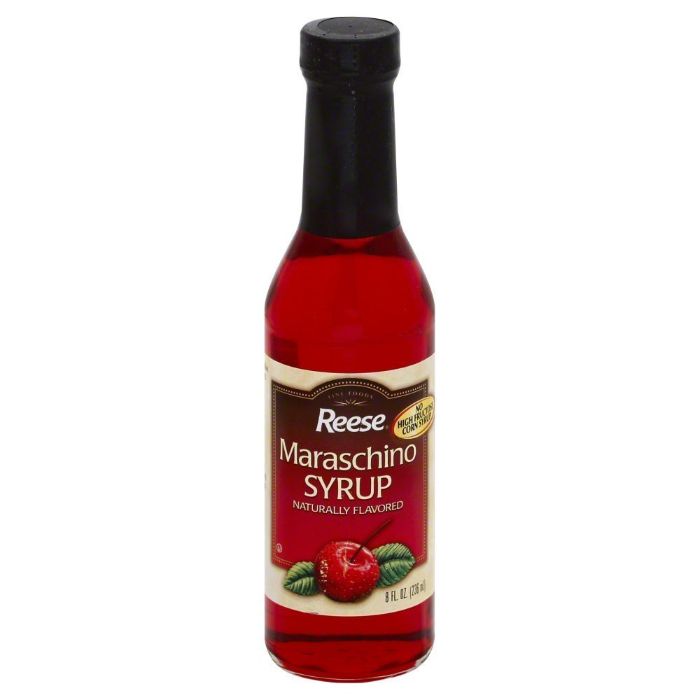 Reese Syrup Maraschino 8 Oz – Pack Of 6