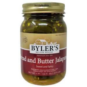 Byler’s Bread & Butter Jalapeno – 16oz.