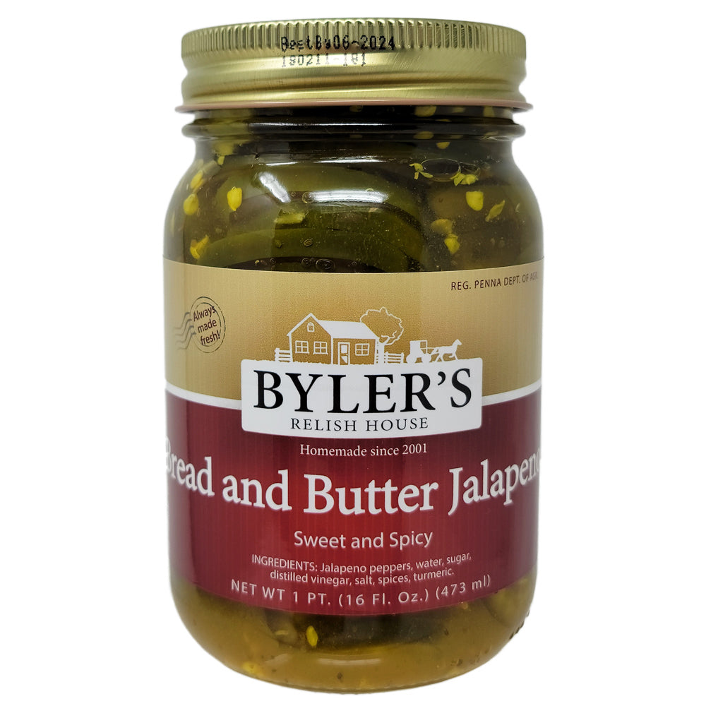 Byler’s Bread & Butter Jalapeno – 16oz.