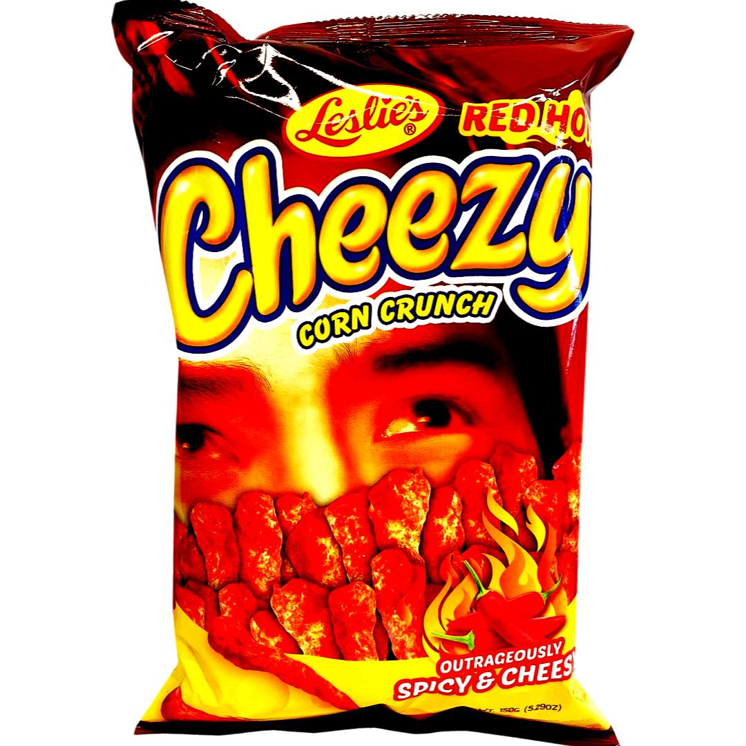 Leslie’s – Cheezy Corn Crunch – RED HOT- 150 G
