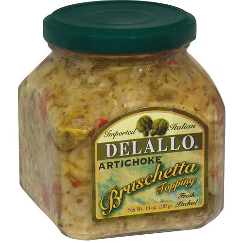 Delallo – Bruschetta Artichoke, 10 Oz | Pack of 6
