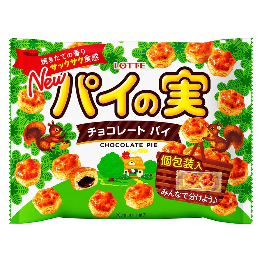 Lotte Chocolate Pie share pack 124g Made in JAPAN – Tokyo Snack Land
