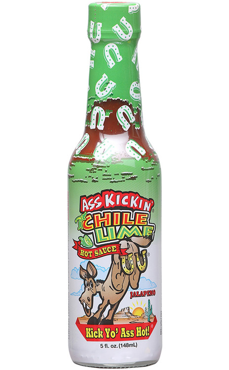 Ass Kickin’ Chile Lime Hot Sauce, 5oz.