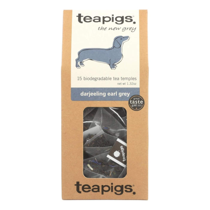 Teapigs – Darjeeling Earl Grey Tea, 15 Bags | Pack of 6