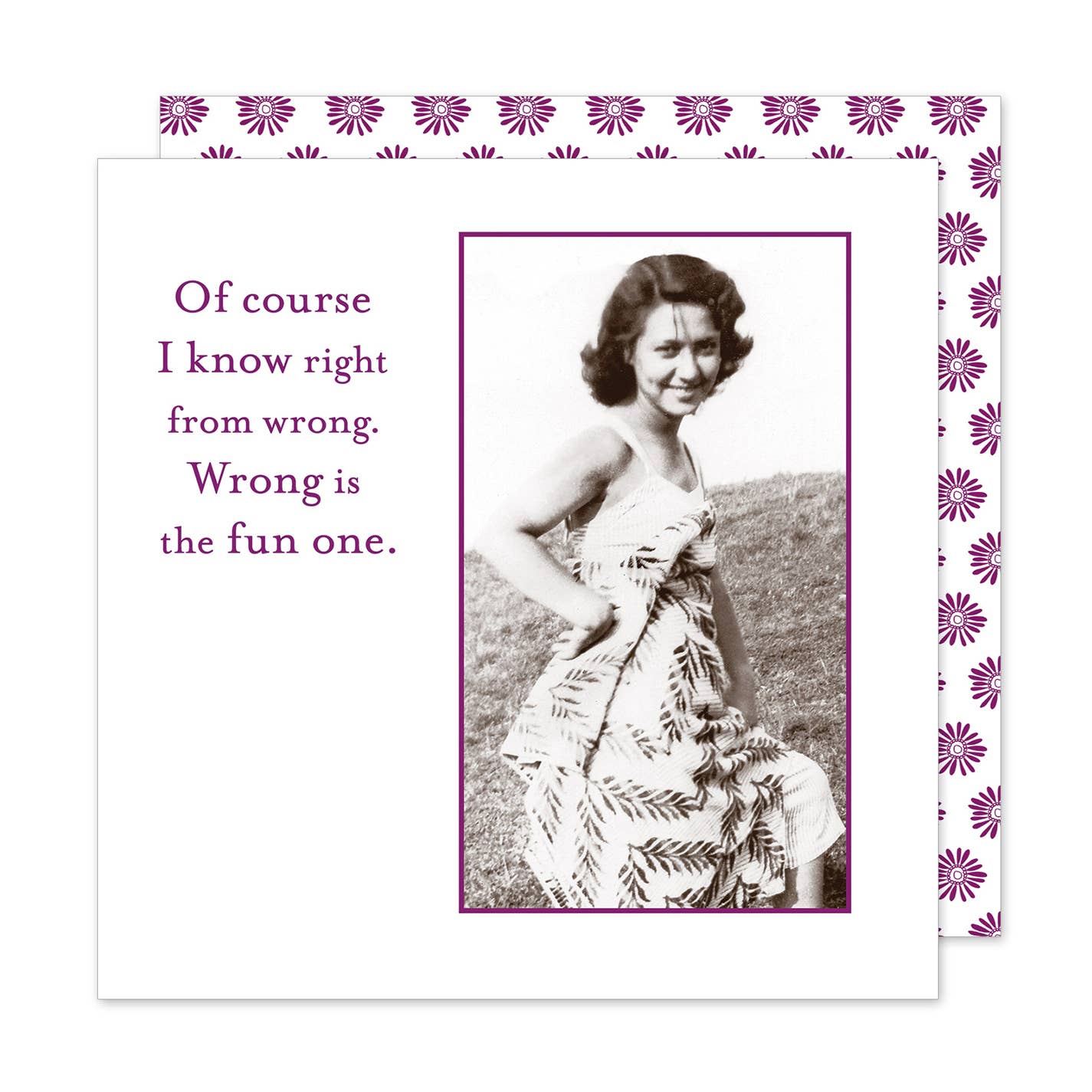 Shannon Martin Design – Right From Wrong Beverage Napkin