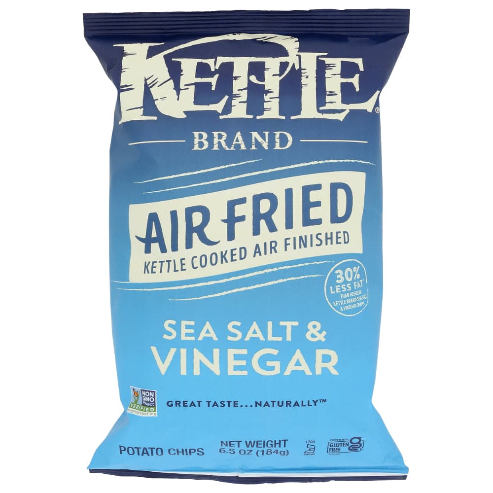 Kettle Foods – Air Fried Sea Salt & Vinegar Potato Chips 6.5 OZ – (Pac