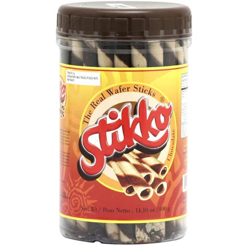 Stikko – Chocolate Wafer Sticks in Jar – 14.1 OZ