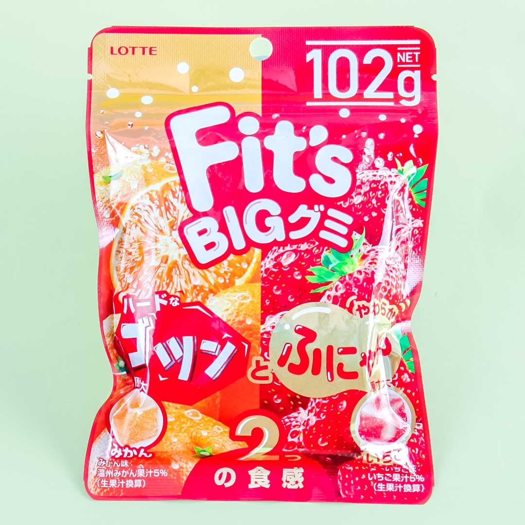 Lotte Fit’s BIG Gummy – Mikan & Strawberry