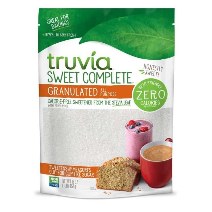 Truvia – Sweet Complete Granulated All-Purpose Calorie-Free Stevia Sweetener, 16oz