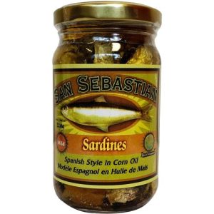 San Sebastian – Sardines – Spanish Style in Corn Oil – Mild – 220 G