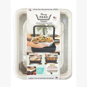 Fancy Panz – Classic Set – Pan Frame w/ Lid & Serving Spoon – White