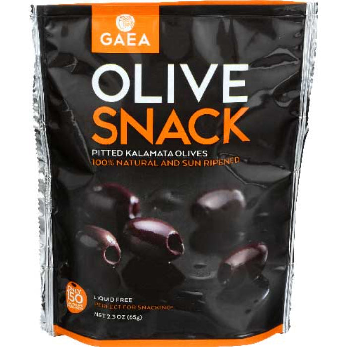 Gaea North America – Olive Snack Kalamata Pitted, 2.3 oz | Pack of 8