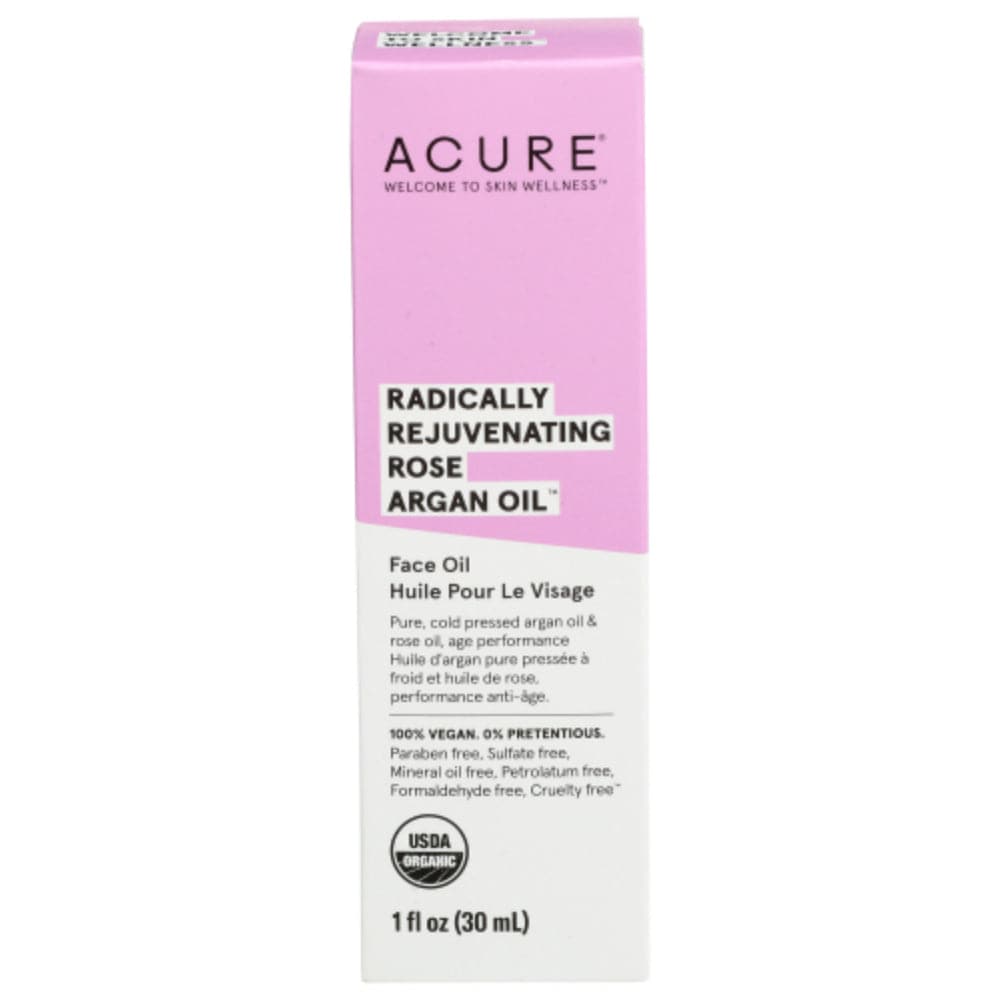 Acure – Radically Rejuvenating Rose Argan Oil, 1 Oz