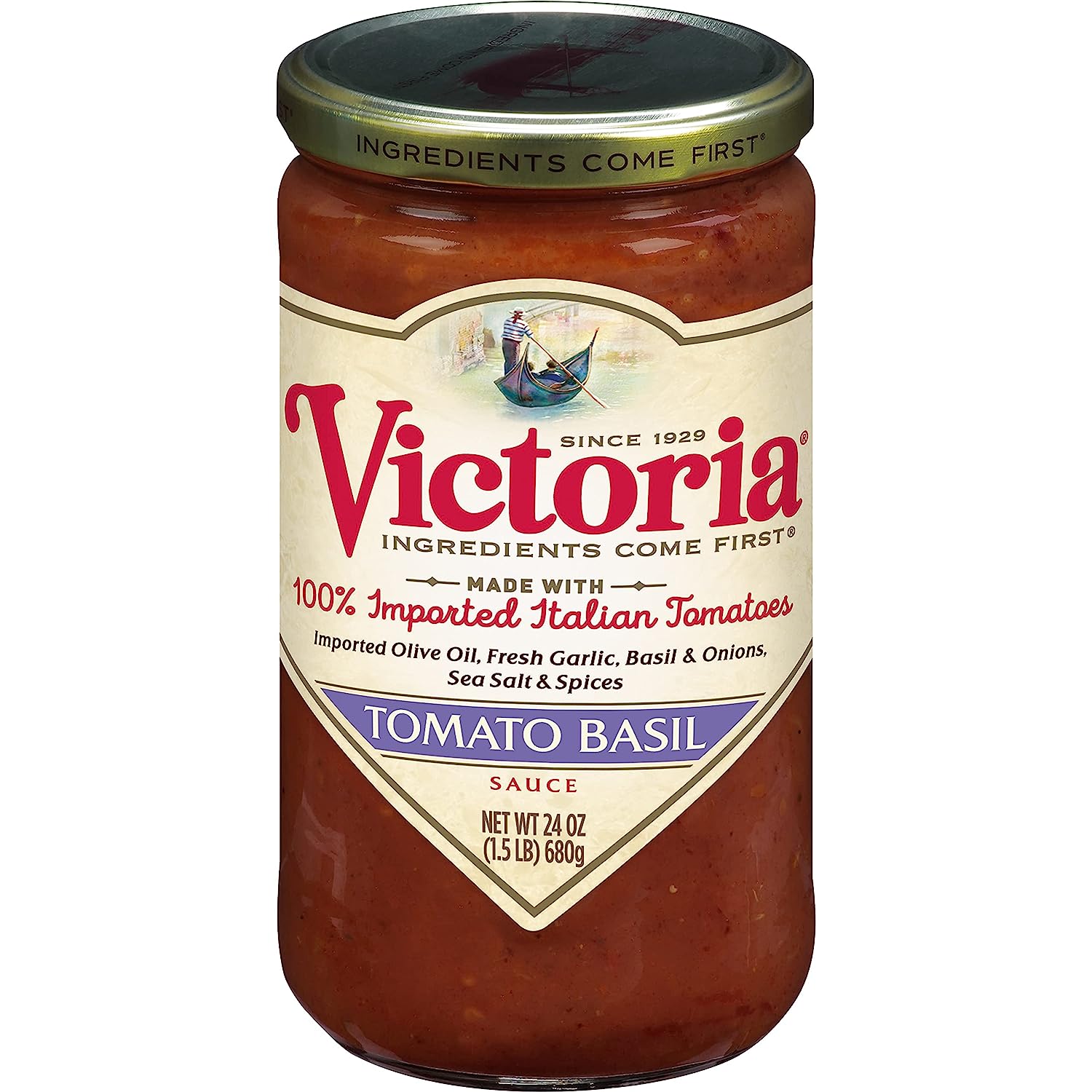 Victoria Sauce Tomato Basil 24oz – Pack Of 6