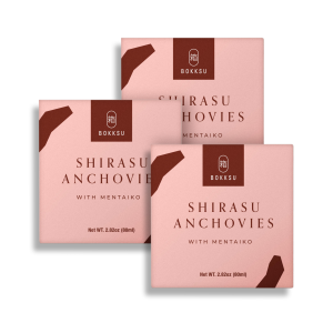 Bokksu Tinned Shirasu Anchovies with Cod Roe (3-Pack)
