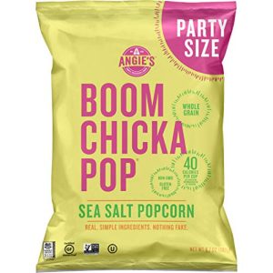 Angie’s – Sea Salt Party Size Popcorn, 6.7 oz – Pack of 4
