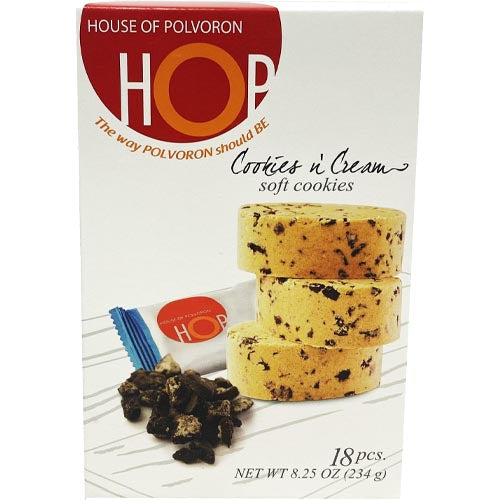 House of Polvoron – HOP – Cookies and Cream – Soft Cookies – 18 Pieces – 234 G
