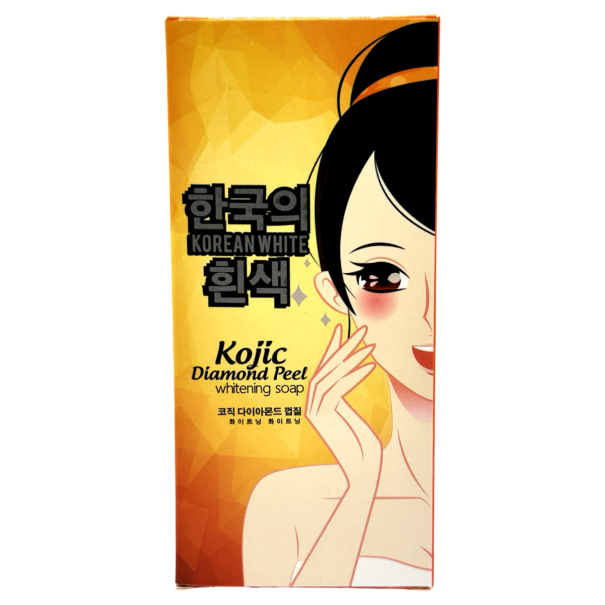 Korean White – Kojic Diamond Peel Soap (Gold) – 3x90g
