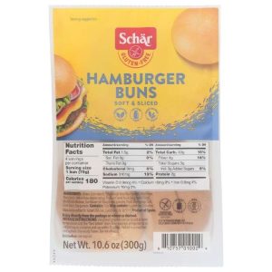 Schar – Gluten-Free Hamburger Buns, 10.6oz