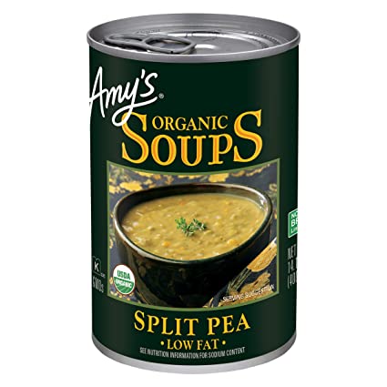 Amy’s – Organic Split Pea Soup, Low Fat, 14.1 Oz | Pack Of 12
