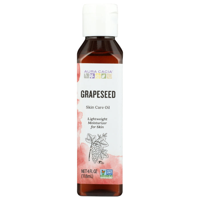 Aura Cacia – Skin Care Oil Grapeseed, 4 Oz (Pack of 1)