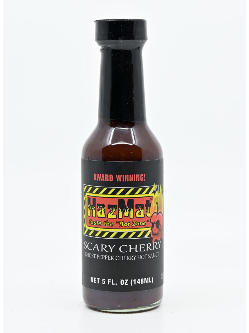 Hot Sauce HazMat Scary Cherry Ghost Pepper Scovie Winner 5 oz Heat 8 $