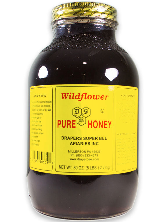 Draper’s Super Bee Apiaries Wildflower Honey – 5lbs
