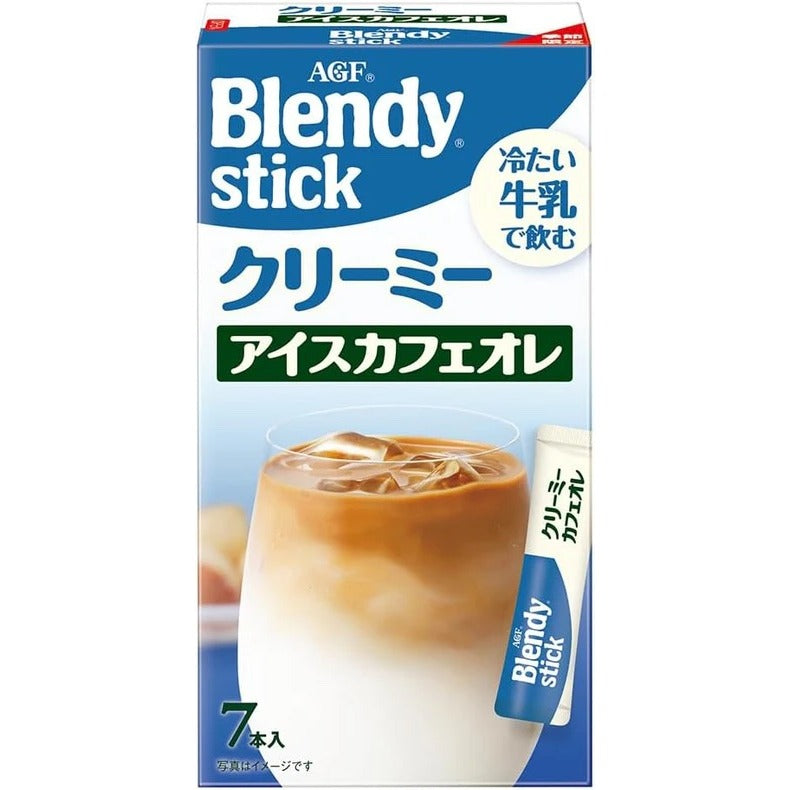 AGF Blendy Stick Creamy Ice Cafe Lait 7 Sticks x 6 Packs Made in JAPAN – Tokyo Sakura Mall