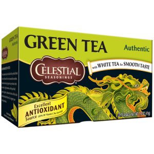 Celestial Seasonings – Authentic Green Tea, 20 Bags | Pack of 6